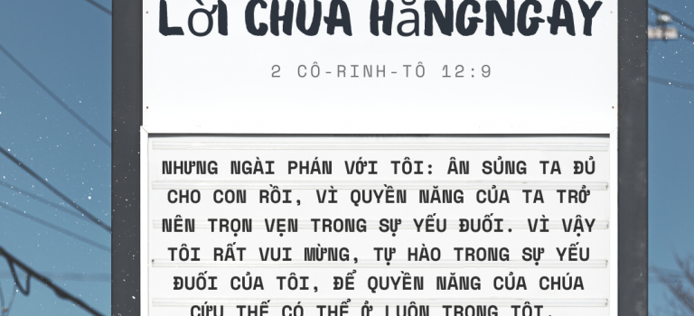 Ân sủng Chúa Cứu Thế